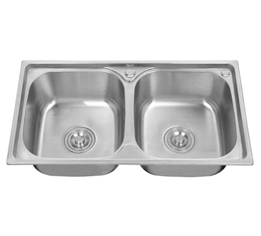 Chậu rửa bát 2 hố cân Inox 301 RL-7843-C ☆☆☆