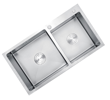 Chậu rửa 2 hố lệch Inox 301 RL01-7843-L ☆☆☆