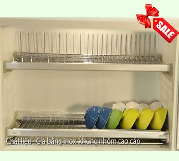 Giá bát cố định 2 tầng EU.0370 inox cao cấp Eurogold ✓Đẹp