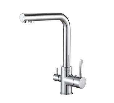 Vòi rửa bát đồng mạ Crom 3 đường nước RL-807 ☆☆☆